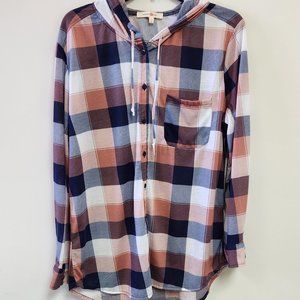 Women's XL Wishful Park Button Down Hoodie